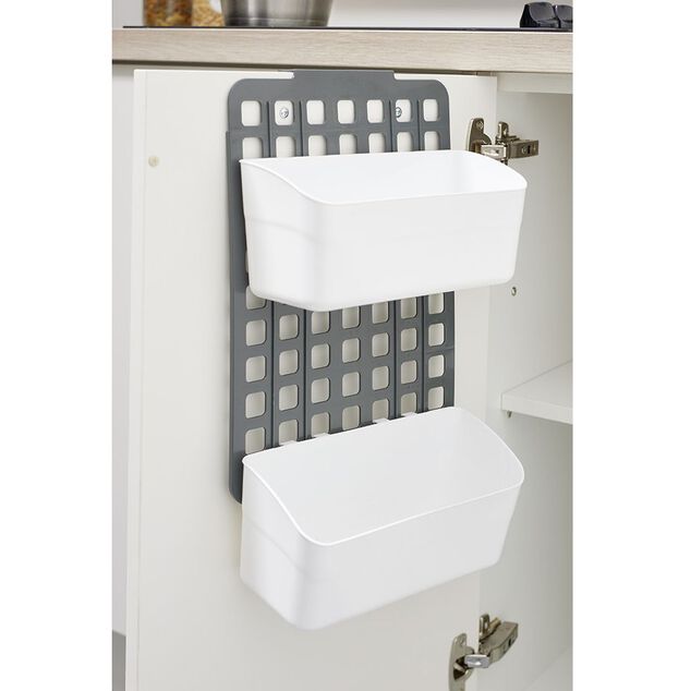 Rangement de porte ajustable gris
