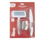 Brosse toilettage animaux et peignes x3