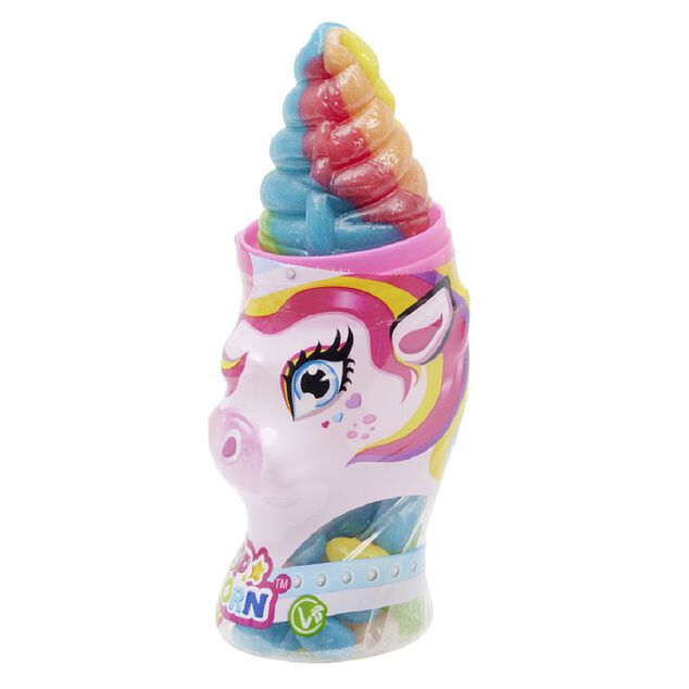 Sucette licorne avec bonbons