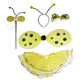 D&eacute;guisement enfant Abeille jaune noir antennes ailes jupon