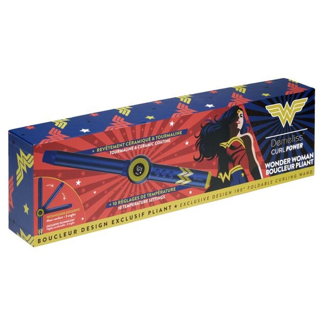 Boucleur cheveux Wonder Woman c&eacute;ramique et plastique pliable L43cm