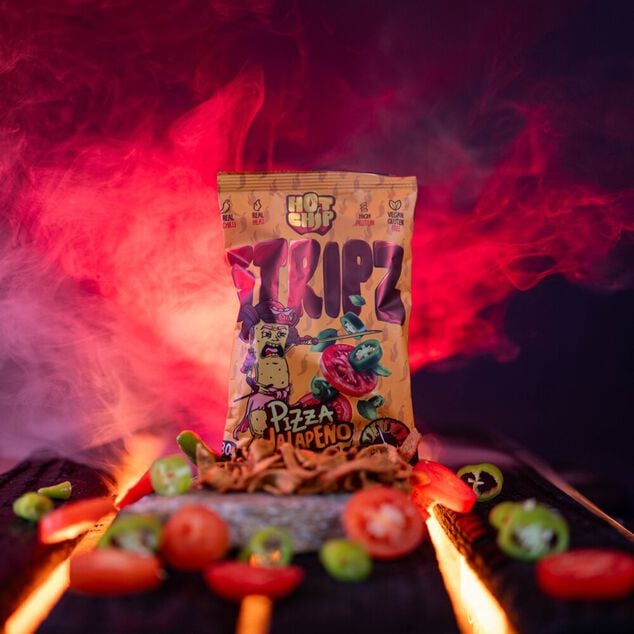 Chips piquantes Hot Chip saveur piment jalape&ntilde;o bruschetta 80gr