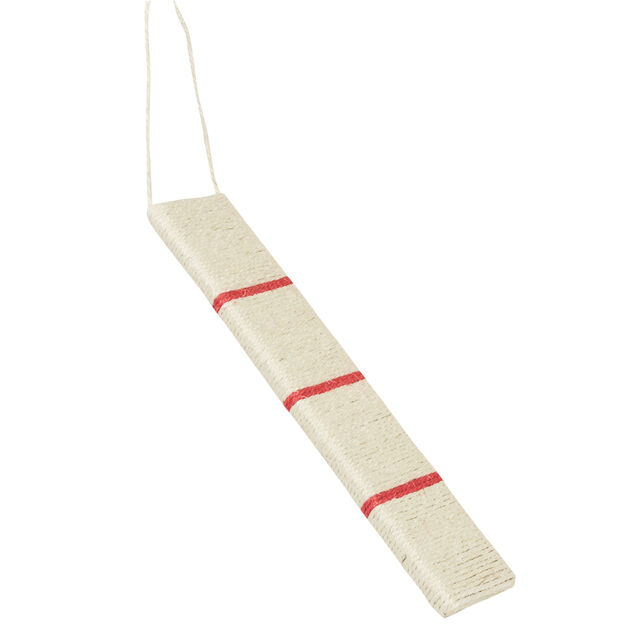 Griffoir rectangulaire beige et rouge