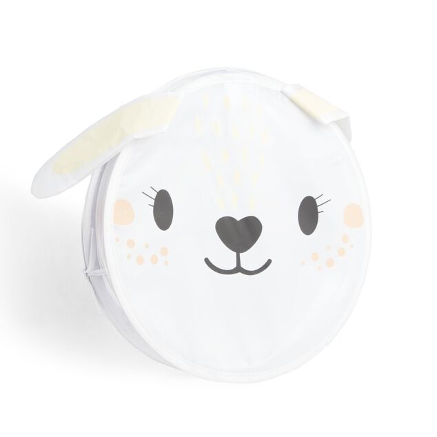 Panière enfant pliable souple ours ou lapin 38L - Ø35xH40cm