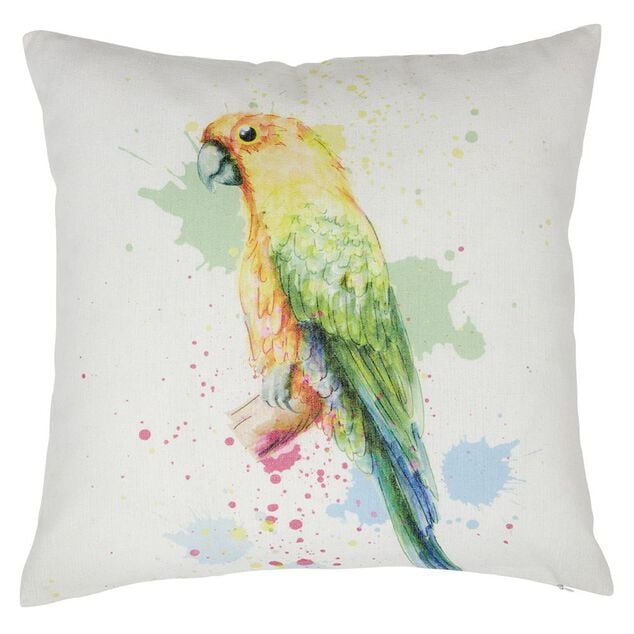 Housse de coussin &eacute;clats de couleurs flashy animaux 40x40cm