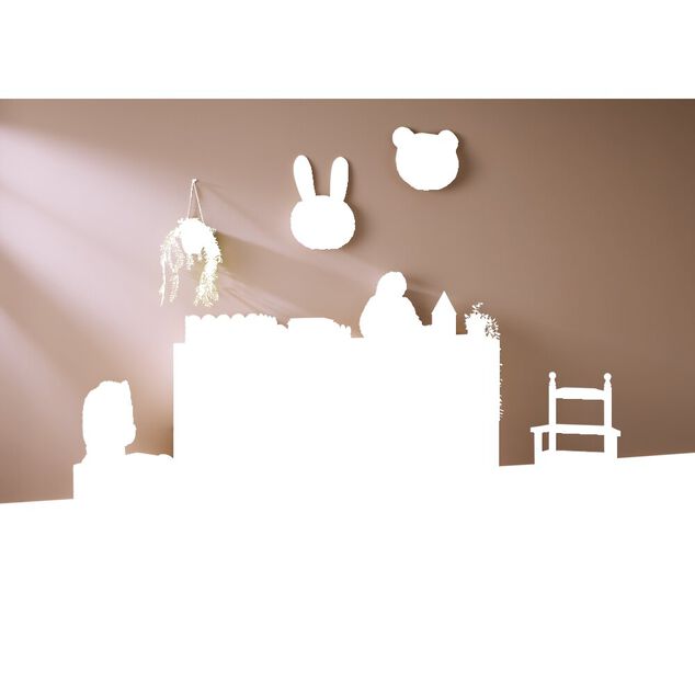 Structure Box Cube 4 cases 35x30x139cm pin naturel