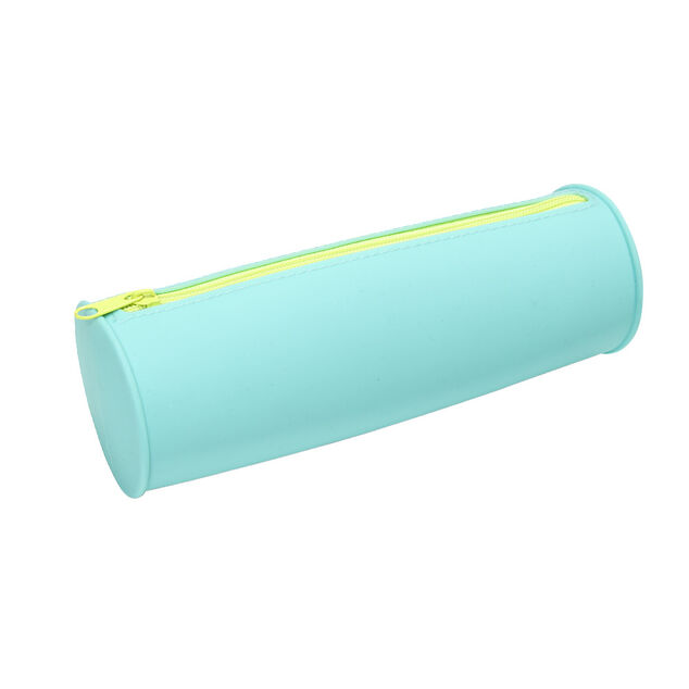 Trousse en silicone bleu ou rose - 2 coloris