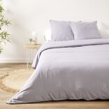 Parure de lit 2 personnes 260x240cm microlav&eacute;e unie (3 mod&egrave;les)