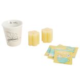 Coffret mug 330ml avec 3 sachets de thé et 2 bougies (3 modèles)