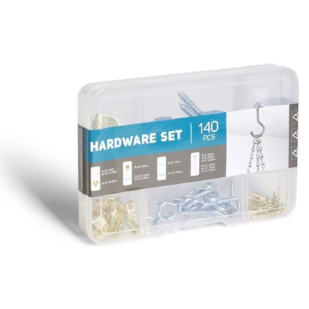 Assortiment de 140 crochets en métal