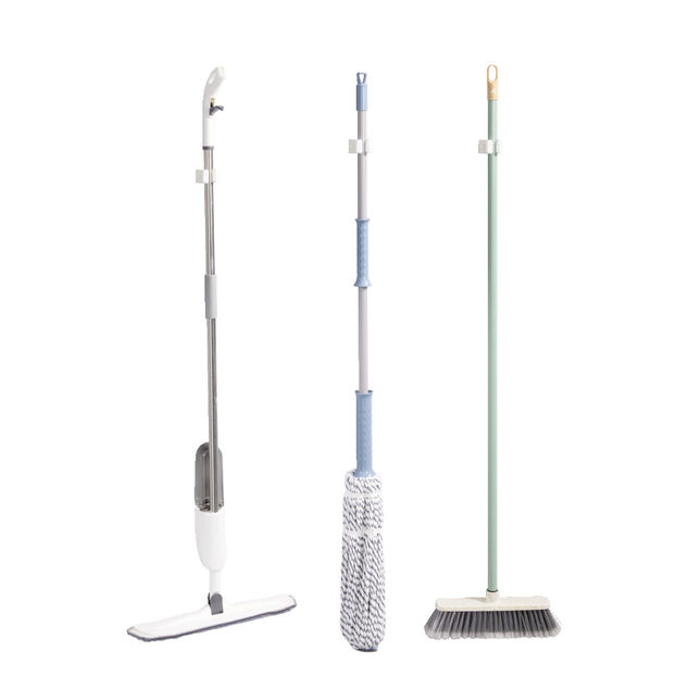 Porte balai adh&eacute;sif plastique