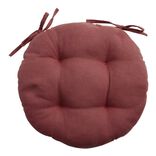 Galette de chaise ronde Ø38cm rouge terracotta
