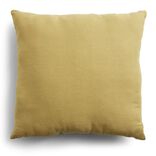Coussin carr&eacute; 40x40cm jaune ocre