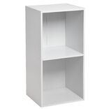 Structure Box Cube 2 cases 35,2x30x69,2cm bois blanc