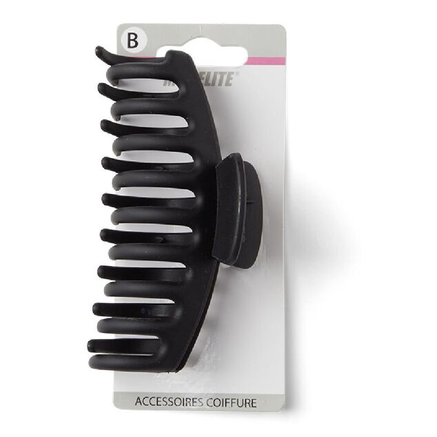 Pince cheveux crabe noir mat L11cm