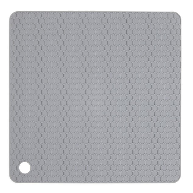 Dessous de plat carré en silicone 18x18cm - 2 coloris