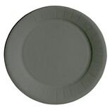Lot de 10 assiettes en carton gris Ø23 cm