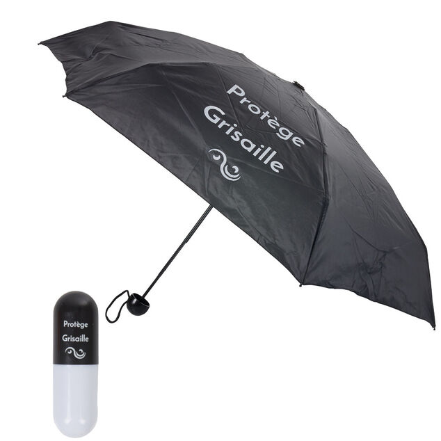 Parapluie r&eacute;tractable avec &eacute;tui capsule