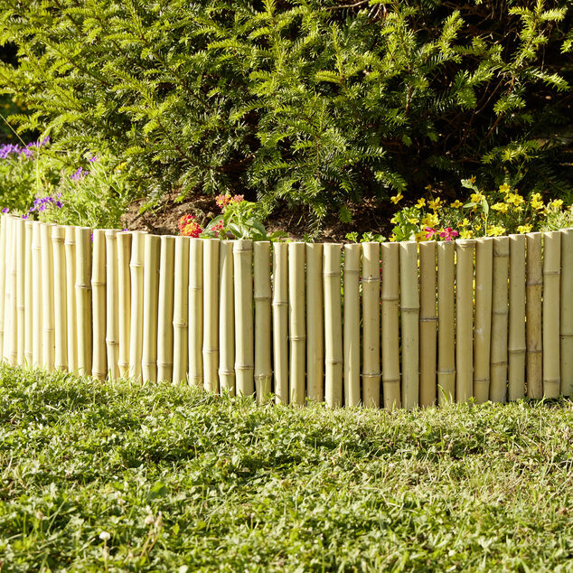 Bordure de jardin en bambou L120xH25cm