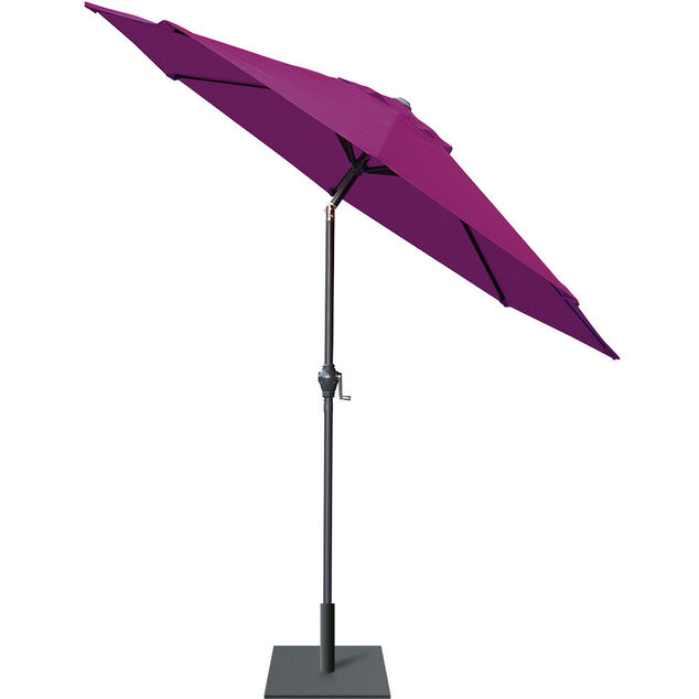 Parasol centr&eacute; inclinable Java &Oslash;250xH245cm violet