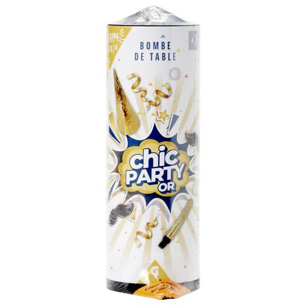 Bombe de table 4 personnes argent&eacute; ou dor&eacute;