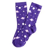 Chaussettes fille violettes motif galaxie T26/35