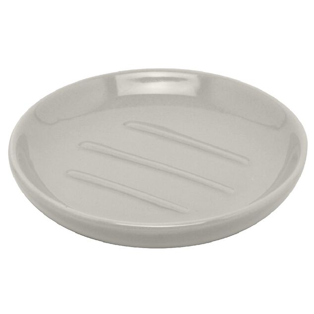 Porte savon rond taupe
