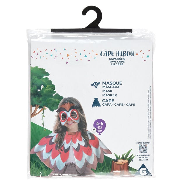 D&eacute;guisement enfant Hibou masque et cape 4/6 ans