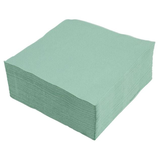 Serviette papier ouate vert 38x38cm x50