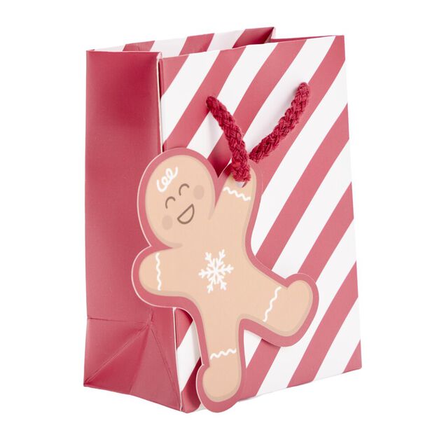 Sac cadeau de No&euml;l Candy petit mod&egrave;le H14,5cm (2 mod&egrave;les)