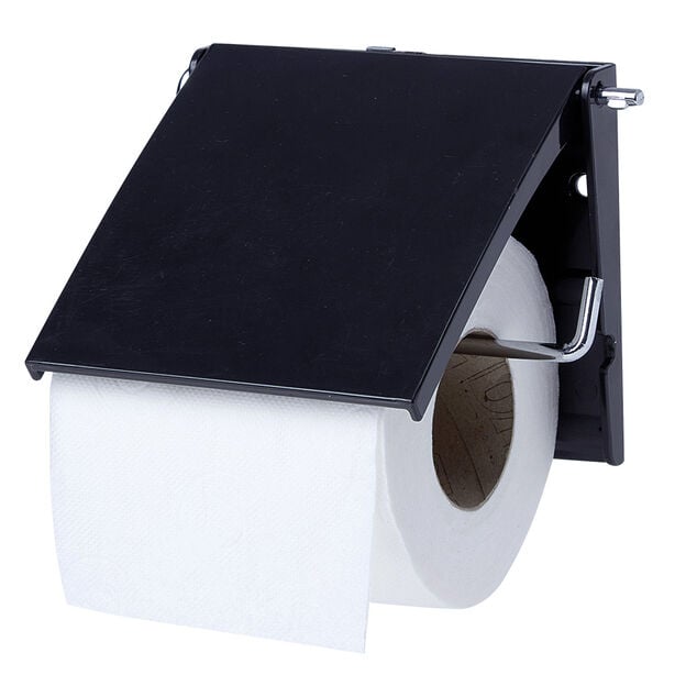 D&eacute;rouleur papier toilettes noir
