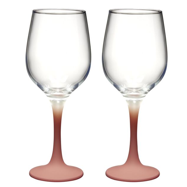 Verre &agrave; vin x2 pied opaque 39,5cl (3 mod&egrave;les)