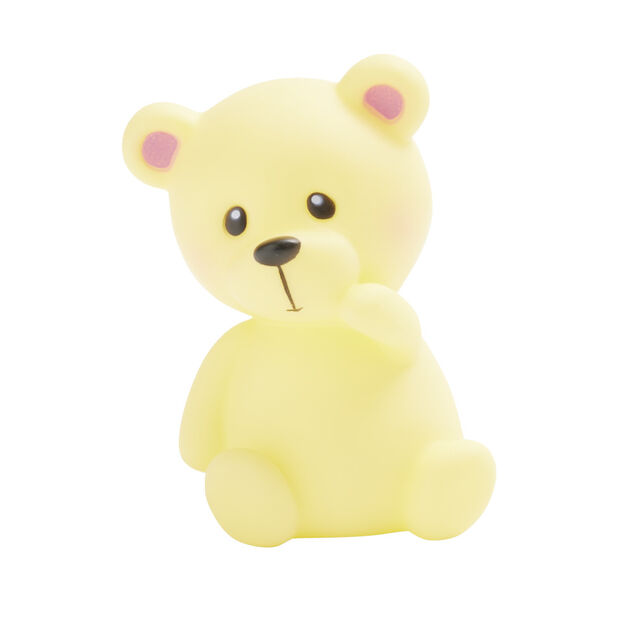 Veilleuse &agrave; LED ourson/lune/&eacute;toile H12,5cm-3 mod&egrave;les