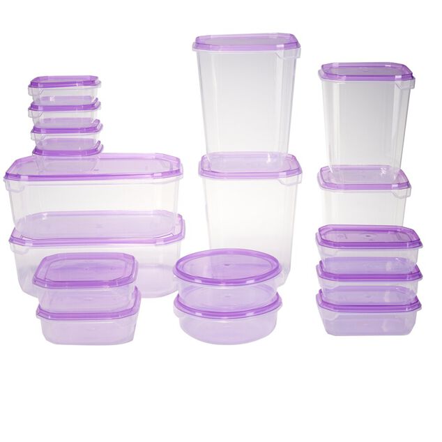 Boîte alimentaire x17 plastique 3 formes