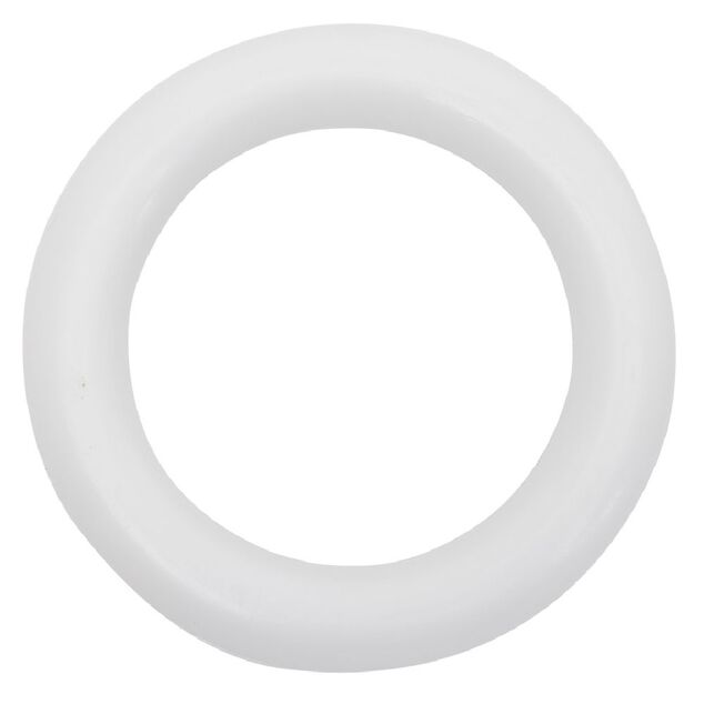 Anneau pour barre de rideau &Oslash;56 mm plastique Blanc x10