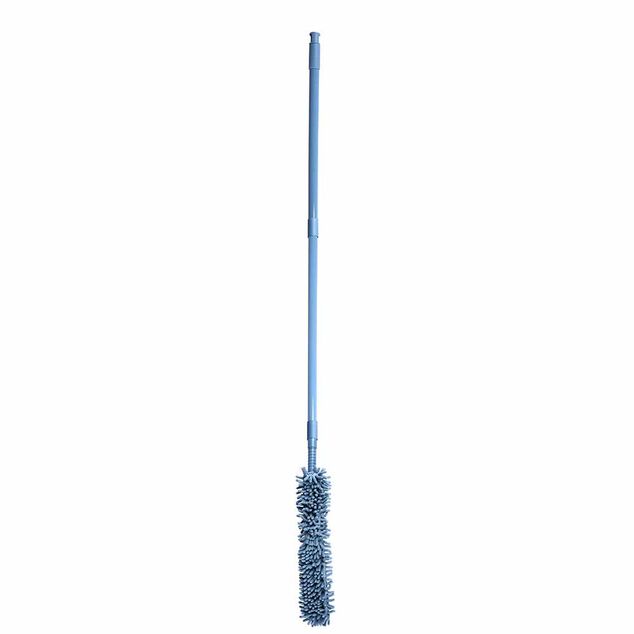Plumeau en microfibre chenille gris