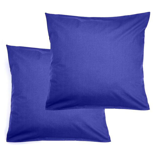 Taie d'oreiller 50x70cm coton uni x2 (6 modèles)