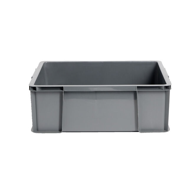 Bac renforc&eacute; rangement plastique gris 27L