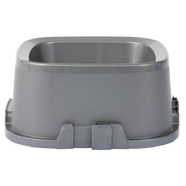 Gamelle carr&eacute;e grise 3,2 L - plastique 29x29xH12cm