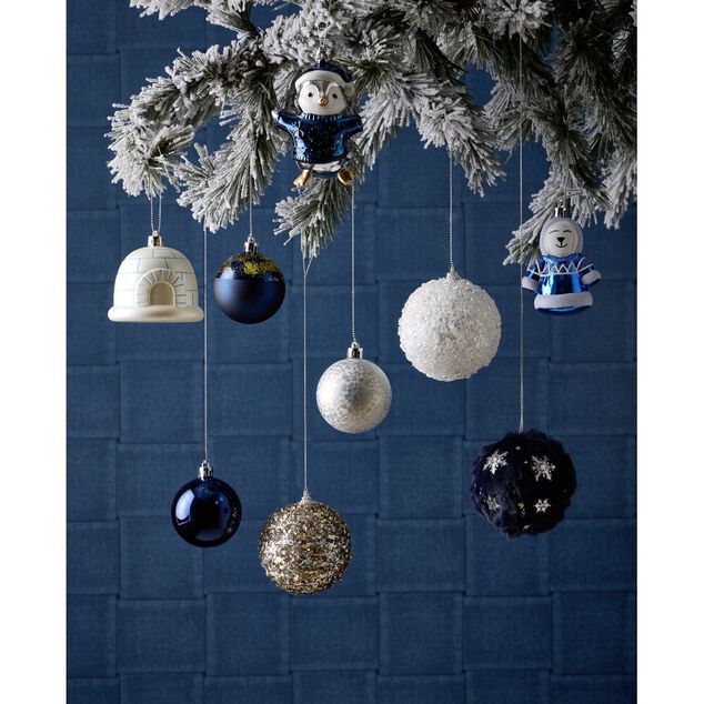 Boule de No&euml;l x25 bor&eacute;al &Oslash;6.5cm