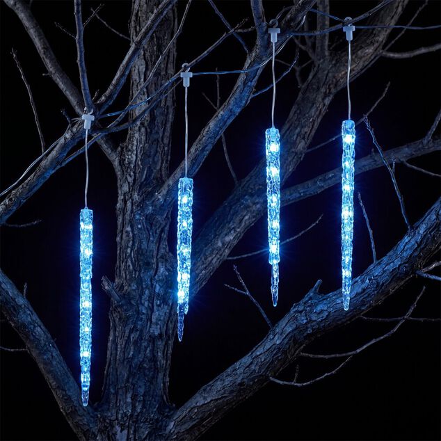 Guirlande de No&euml;l lumineuse 90LED bordure de toit stalactite XL L450cm