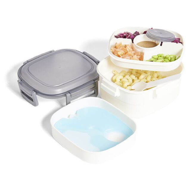 Lunch box avec pain de glace 2 compartiments 19,5x17,3xH9,8cm