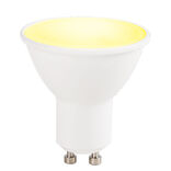 Ampoule LED connect&eacute;e blanc ajustable GU10 40 W