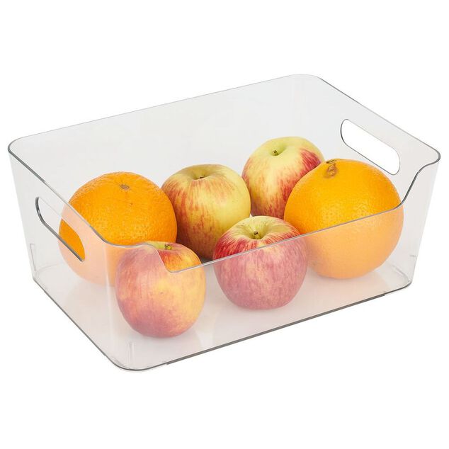 Bac rangement frigo 5L plastique transparent 27,2x18,7xH11cm