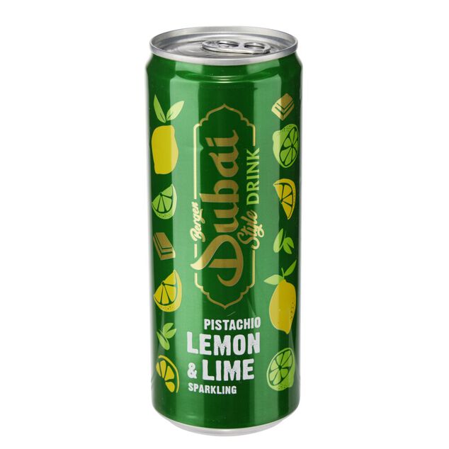 Boisson Dubaï eau aromatisée citron et pistache 33cl