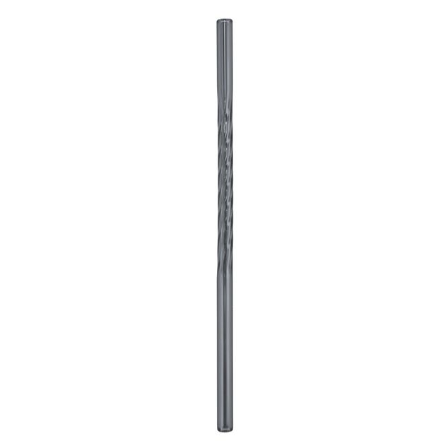 Paille en verre x4 r&eacute;utilisable d&eacute;cor torsad&eacute; avec brosse goupillon L20cm