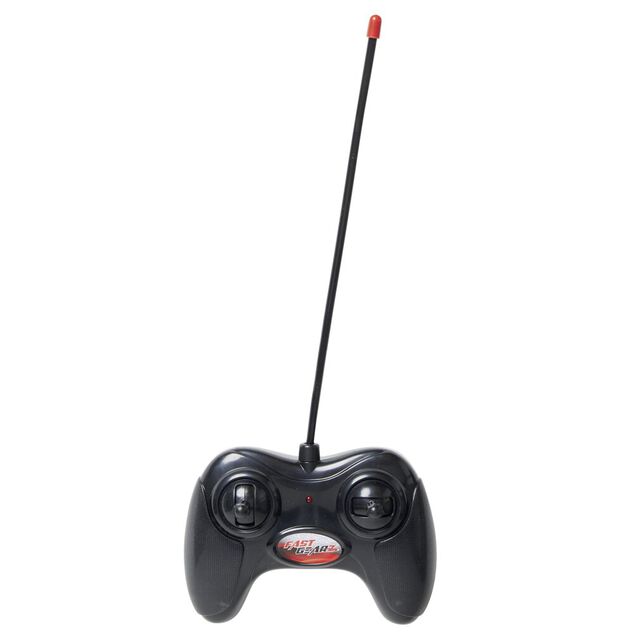 V&eacute;hicule de course radiocommand&eacute; bleu 21x9xH6cm