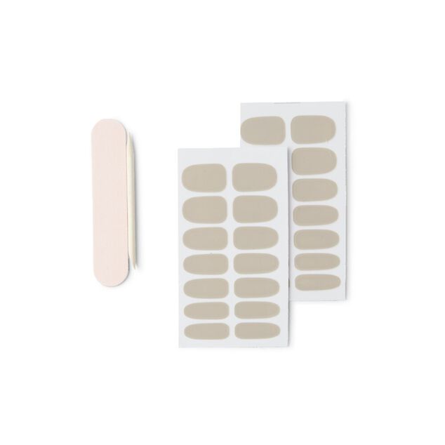 Lot de 24 autocollants vernis &agrave; ongles unis 6 coloris