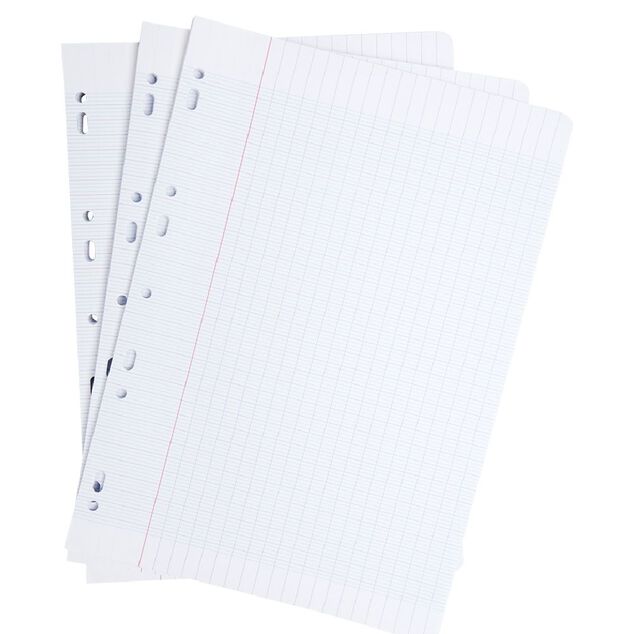 Feuille simple perfor&eacute;e A4 grands carreaux 21x29,7 cm x400