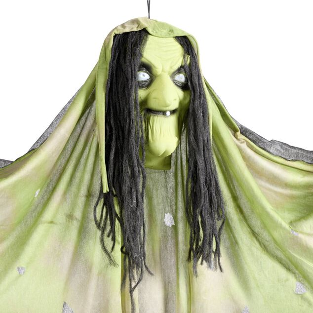 D&eacute;coration Halloween fant&ocirc;me squelette &agrave; suspendre 160x190cm (2 mod&egrave;les)